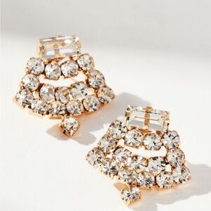 Anthropologie Crystal post earrings